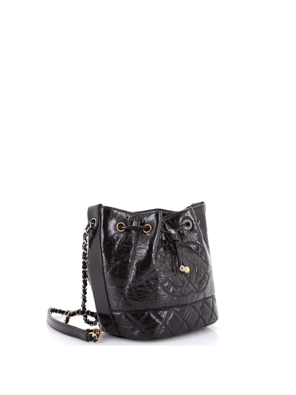 Chanel Cc Drawstring Bucket Bag Quilted #301685C42B